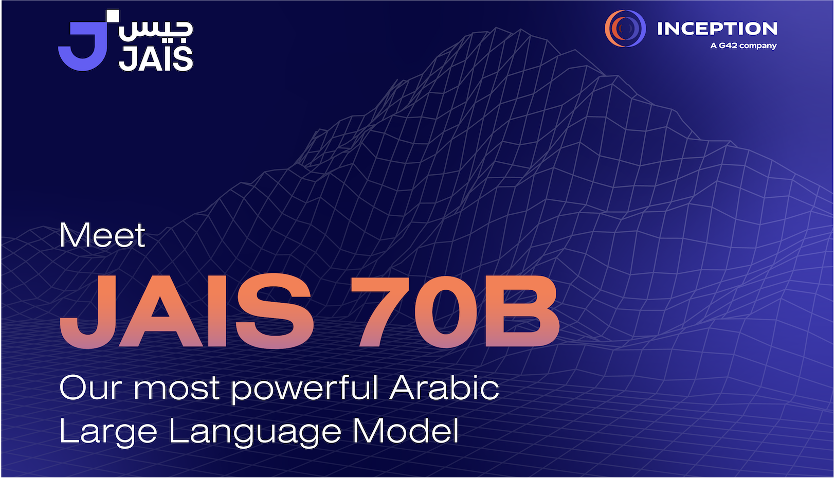 G42 launches JAIS 70B and 20 other AI Models to Champion Arabic Natural Language Processing